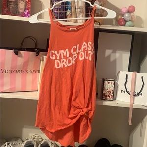 VS PINK gym class dropout tank